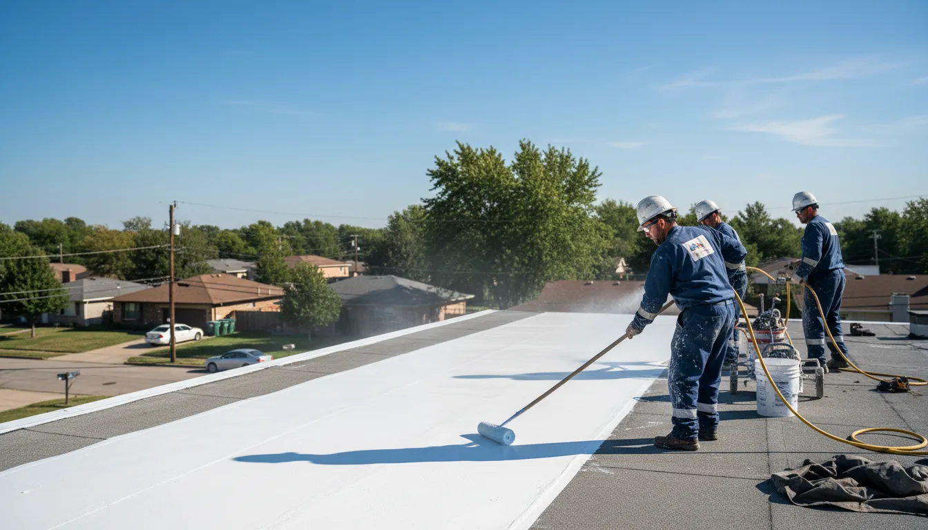 Commercial roof coating in Benton, AR near me